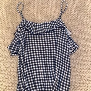 American eagle checkered blouse